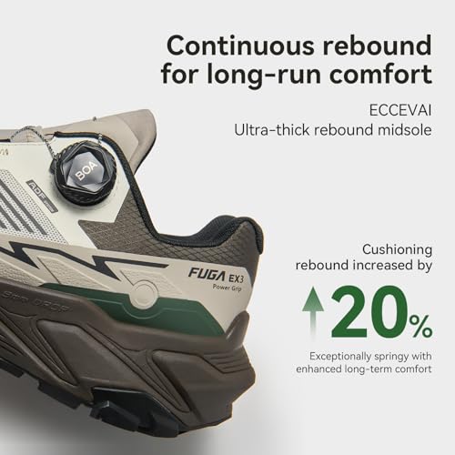 Image of KAILAS Men's FUGA EX 3 BOA Trail Running Shoes Lightweight Slip Resistant Breathable Jogging Hiking Sneakers