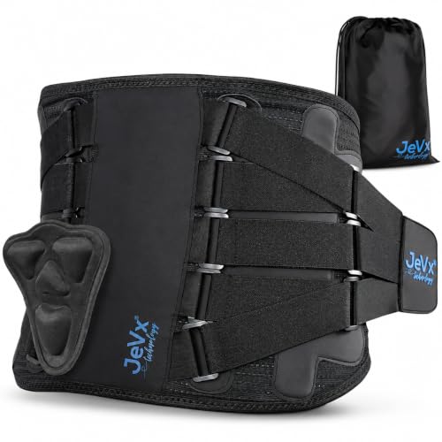 JEVX Faja Lumbar Hombre y Mujer Trabajo, con Soporte Biónico XL