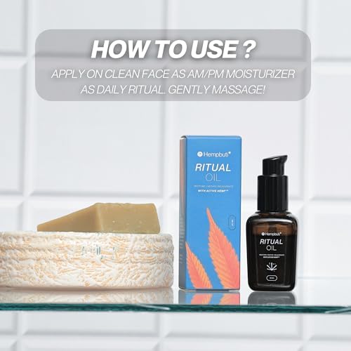 Image of Ritual Oil 30 Ml | Lightweight & 100% Plant Based With Organic Hemp For Daily Face Care | Helps Reducing Inflammation, Minimizes Fine Lines, Rejuvinating, Brightening & Provides Glow | Source Of Vitamin E Oil For Women /Men
