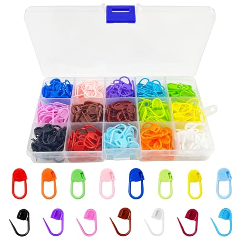 150 Marqueurs De Mailles Pour Tricot Et Crochet - 10 Couleurs, Avec Boîte De Rangement, Système Push