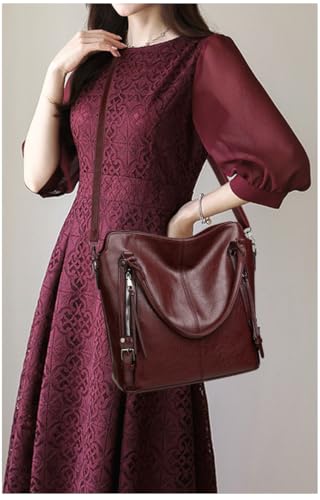 Image of 2E-youth Purses for Women Large Tote Women's Handbag Set Faux Leather Hobo Crossbody Bag 4pcs