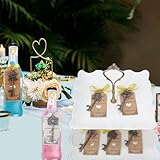Key Bottle Opener Wedding Favours: 100pcs Bulk Skeleton Present Rustic Souvenirs Set with Thank You Crads and Ribbons for Guests, Bridal Shower, Anniversary, Birthday Party Decorations (Copper) - Image 6
