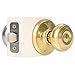 Schlage Lock Company F40 GEO 505/625 Georgian Privacy Knob, Polished Brass/Polished Chrome