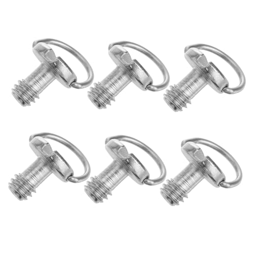DOITOOL Adaptateur D 6 Pièces Vis De Montage pour Appareil Photo 1/4 Pouce Plaque De Fixation Rapide pour Trépied Polyvalent Et Compact