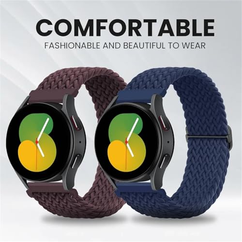 Bracelet tressé Huawei Watch 4 Pro nylon extensible 20mm 22mm - 5