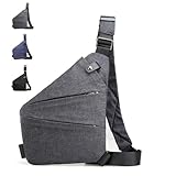 Gipfelfreund Anti Diebstahl Tasche, Diebstahlsichere Tasche, Umhängetasche, Schultertasche, Brusttasche, Anti-Diebstahl, Sicherheitstasche Reise für Damen und Herren