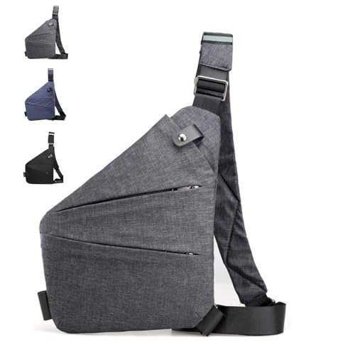 Gipfelfreund Anti Diebstahl Tasche, Diebstahlsichere Tasche, Umhängetasche, Schultertasche, Brusttasche, Anti-Diebstahl, Sicherheitstasche Reise für Damen und Herren