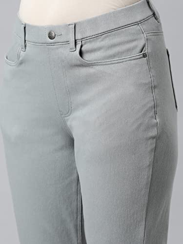 Image of GO COLORS Soft Cotton Blend Printed Jeggings Ankle Length for Women| Breathable, Mid Rise