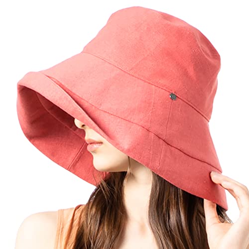 ［ルーアンドシー］ 帽子 レディース 大きいサイズ つば広 接触冷感 UVシャルマンハット 完全遮光 紫外線対策...