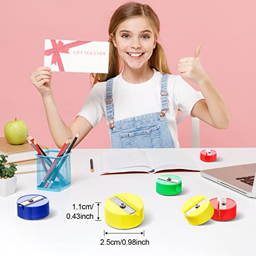 800 Pcs Pencil Sharpeners Pocket Sized Manual Pencil Sharpener Round Handheld Crayon Sharpener Assorted Colored Pencil Sharpener For Party Favors, Goodie Bags, Classroom Prizes And School Supplies #TOP7