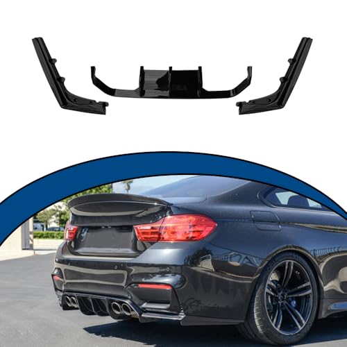 Mactoom Rear Bumper Diffuser Lip with Rear Side Splitter for