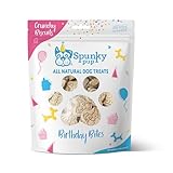 Spunky pup Birthday Bites, Crunchy Biscuit Treats, Peanut Butter, 10 oz