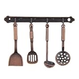 01.12 5pcs Metall Geschirr Puppenhaus Miniatur-Zubehör