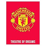 Character World Manchester United Bedroom Rug Set, Crest Design | Football Official Merchandise | 70x90 cm