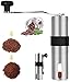 ZFQZKK Molinillo de café Molinillo portátil Portátil, molino de cerámica cónica, molino, muela ajustable, arancha de mano, acero inoxidable, amoladora de grano de café para el hogar o el viaje molinil