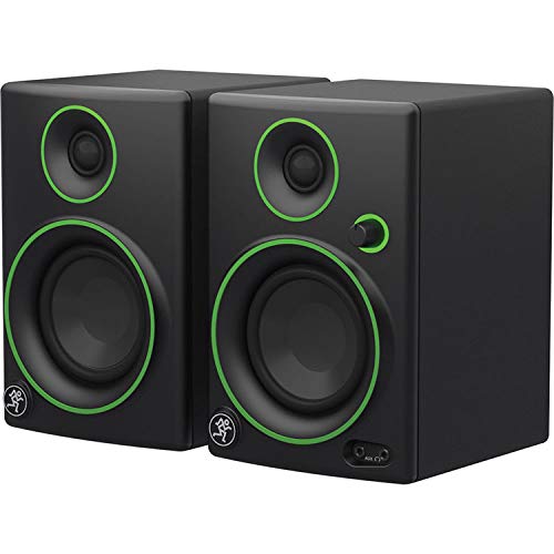 Mackie Cr3 3" Woofer Creative Reference Multimedia Monitors (Pair) With Focusrite Scarlett Solo 3Rd Gen Usb Audio Interface & 1/4" Phone Male Unbalanced Cable Bundle #TOP3
