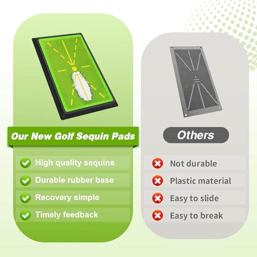 Golf-Trainingsmatte & Golfschaukelmatte – Übungsmatte Mit Rutschfester Gummibasis Für Präzises Ballstriking & Swing-Feedback – Indoor & Outdoor Für Anfänger & Fortgeschrittene