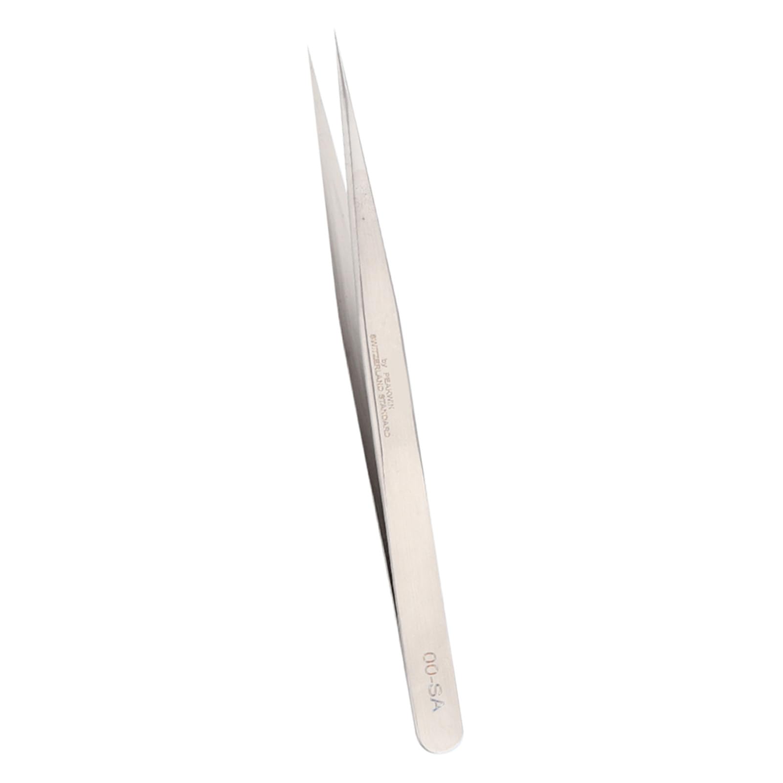 Pinzette in Acciaio Inossidabile Ad Alta Durezza, a Prova di Acido Antimagnetico, Pinze da Laboratorio di Precisione per Strumenti di Riparazione di Orologi per Elettronica, (00-SA)