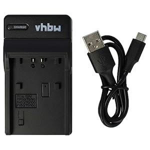 vhbw Chargeur Micro USB câble pour caméra Sony Cybershot DSC-HX1, DSC-HX100, DSC-HX100V, DSC-HX200, DSC-HX200V.