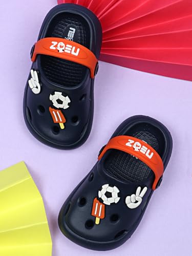 Image of URJO Unisex-Child Toyz Kid's Clogs /Sandals with Adjustable Strap Levirex Comfort Waterproof 40% Less Pressure By Neoz Clog