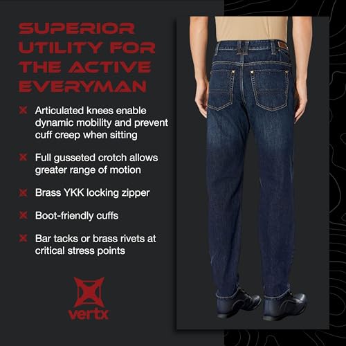 Vertx Defiance Mens Tactical Jeans, Stretch, Relaxed Fit Heavy-Duty Pants with 11 Pockets for EDC CCW Outdoor Gear4