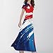 USA Dress Stars Stripe Short Sleeve Maternity O Neck Graphic Lounge Festival Fashion Fourth of July Outfits Vestidos De Verano para Mujer 2025