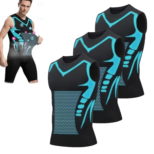 Whalegrass Shaping Sleeveless Shirt, 2025 New Version Ionic Shaping Sleeveless Shirt for Men Build a Perfect Body