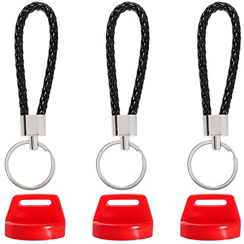 SOAJEE 3 Stück Rot Zündschlüssel Abdeckung Kompatibel mit Arctic Cat ATV 400 DVX Bearcat 570 2000 3000 5000 7000 Z1 Firecat 500 800 F5 F8 F 570 1100 Lynx 2000 M 800 1100 6000 0 7000 0 8000 9000 M8