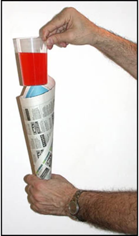 SUMAG Comedy Glass in Paper Cone Magic Tricks for Magicians Stage Illusions Gimmick Props Accessories Mentalism Funny Magic Show