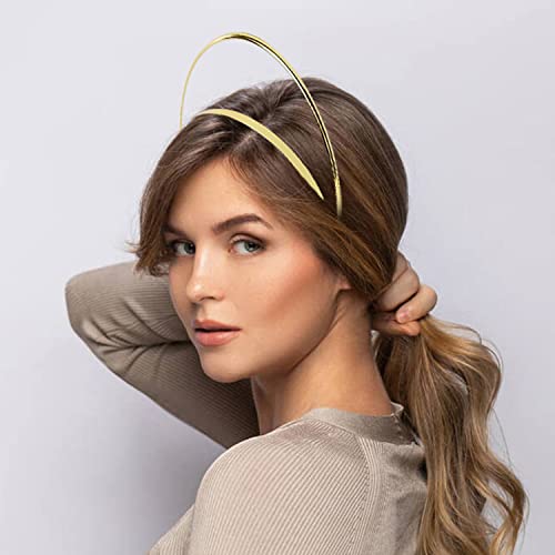 6 Pack 2 Layer Metal Gold Queen Goddess Angel Halo Crown Headband Hairbands Tiara Hair Hoops Diy Craft Bands Wedding Bridal Headpieces Prom Halloween Party Cosplay Costume Hair Accessories #TOP3