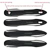 Adhesive Car Door Handle Cover Protector Compatible for 2018-2024 2025 Toyota Camry Accessories 2026 for Toyota Corolla 2026 2025 2024-2020 with 2 Smart Key Holes Carbon Fiber