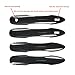 DLOVEG Car Door Handle Cover Protector Compatible for 2018-2023 2024 2025 Toyota Camry Accessories Compatible for Toyota Corolla Venza 2025 2024 2023 2022-2020 (with 2 Smart Key Holes, Carbon Fiber)