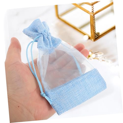 10 bolsas de rejilla con cordón rellenable para fragancia miniatura 5