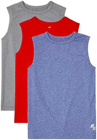 The Children's Place Boys Sleeveless Performance Muscle Tank Top 3-Pack, Multi Clr-3-pack, Small (5/6)