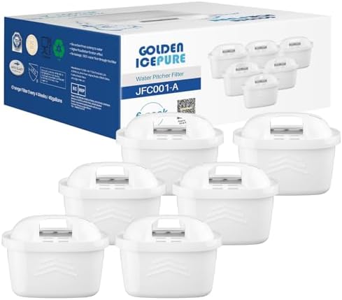 Wasserfilter Kartuschen Ersatz mit Brita® maxtra pro wasserfilter, 6 Stück | Kompatibel mit Brita® Maxtra+® Plus Maxtra Pro® All-in-1,Ersatz für Mavea,Anna Duomax,Filtration fur Ka
