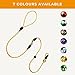 Dog & Field Pro Trialler Swivel Slip Leash, Yellow. 4ft Rope Slip Leash for Dogs with Button Press Stopper, Easy to Slip On, No Collar Or Harness Needed. Anti-Tangle Dog Leash (Yellow)
