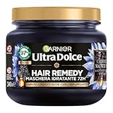Garnier Ultra Dolce Carbone Magnetico, Maschera Idratante Hair Remedy, 97% Origine Natural...