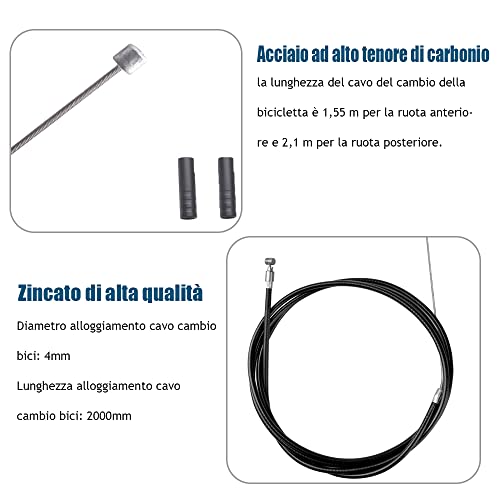 Bestgle Kit Alloggiamento Cavo Freno Bicicletta