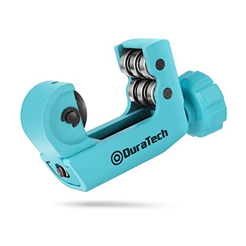 Duratech Tubing Cutter 3/16"-1-1/8"(4-28Mm), Copper, Aluminum, Brass And Plastic Tubing Compact Cutter, With Replacement Wheel #TOP16