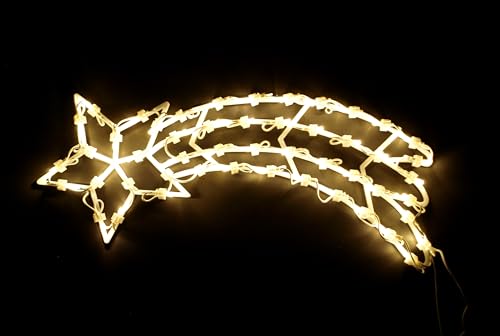 DEGAMO Fensterbild beleuchtet 49,5cm mit 50 LED, Motiv Sternschnuppe,...