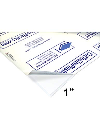 Source One LLC 1 Inch Thick Acrylic Plexiglass Sheet Multiple Sizes Available