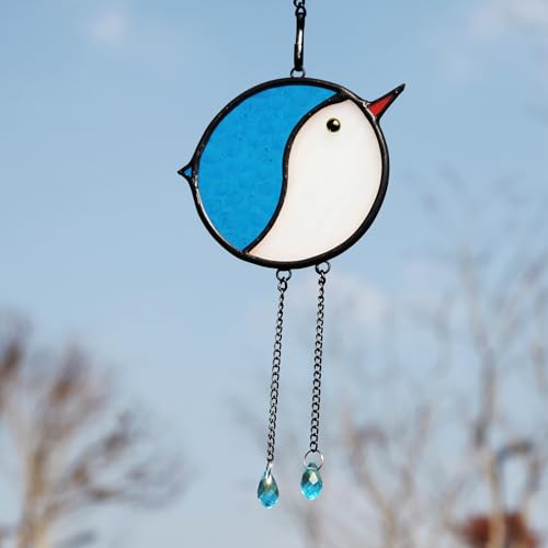 Blue and White Bird 100% Dazzling Glass Crystal Pendant Light