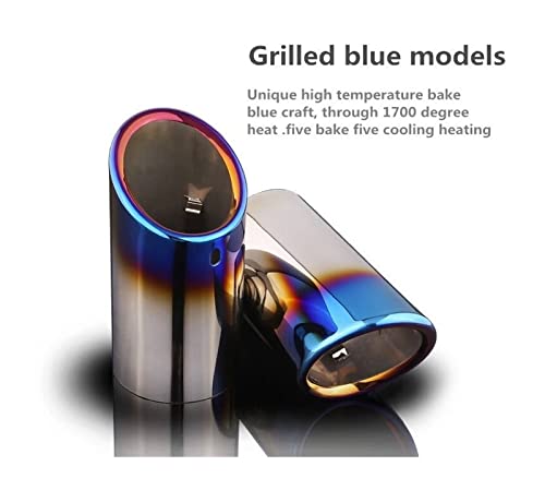 1pc/2Pcs Auto Car Exhaust Muffler Tip Pipes Covers Car Accessories