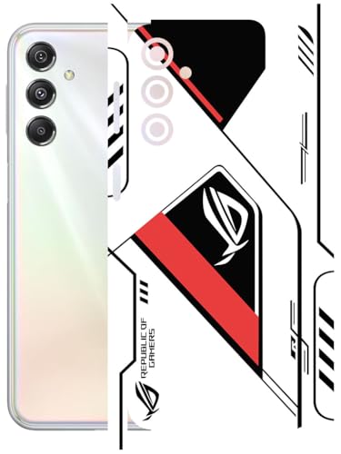 Image of AtOdds - Full Body Back Screen Guard Protector Film - Lamination Wrap Skin Sticker Compatible with Samsung Galaxy M34 (5G) | Scratchproof Matte Finish (RogRed)