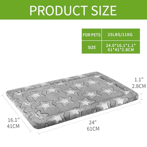 EMPSIGN Dog Bed Mat & Crate Pad - Reversible (Cool & Warm), Machine Washable, Kennel Pad for Large, Medium & Small Dogs, Grey - Image 3