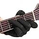 Fingerhandschuhe für Gitarristen, linke Hand, schützt vor Schnitten, Blasen, schmerzenden Fingern, schwarze Farbe (Größe S)