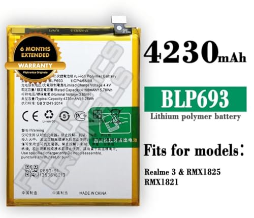 Image of BLP693 Battery for realme 3 RMX1825 RMX1821 Battery with 6 Month Warranty****(I58)