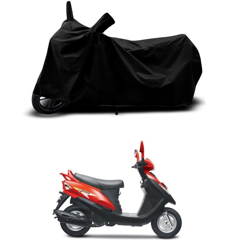 Image of 100% Scratchproof /UV-Rays /Heat Protection /Birds Dropping /Water Resistant /Dust Proof /Waterproof /Full Bike Scooty Two Wheeler Body Cover Compatible for SYM Flyte All Varients[Black]