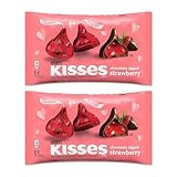 Snackivore Hershey Kisses Strawberry Filled Pack of 2 x 9oz Bags. Strawberry Hersheys Kisses Bulk