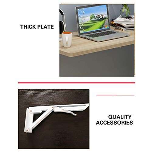 Table murale rabattable et pliante pour cuisine et bureau gain de place - 6